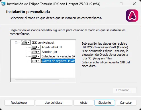Temurin paso 8