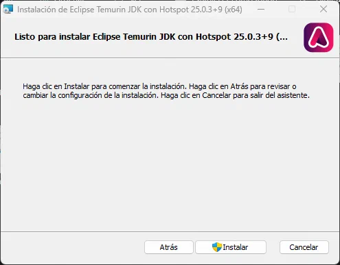 Temurin paso 9
